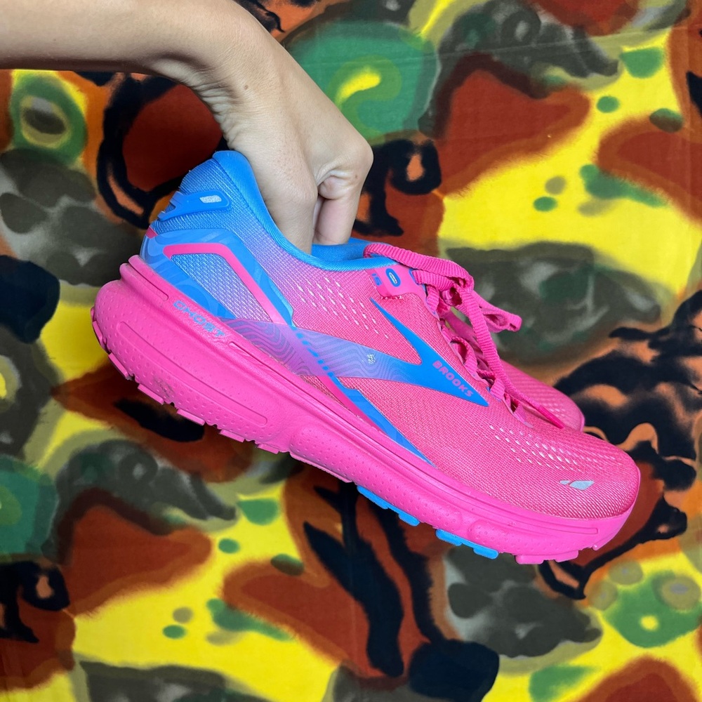 Brooks Ghost Pink And Blue Women’s Running Shoes Size 8 No Insoles